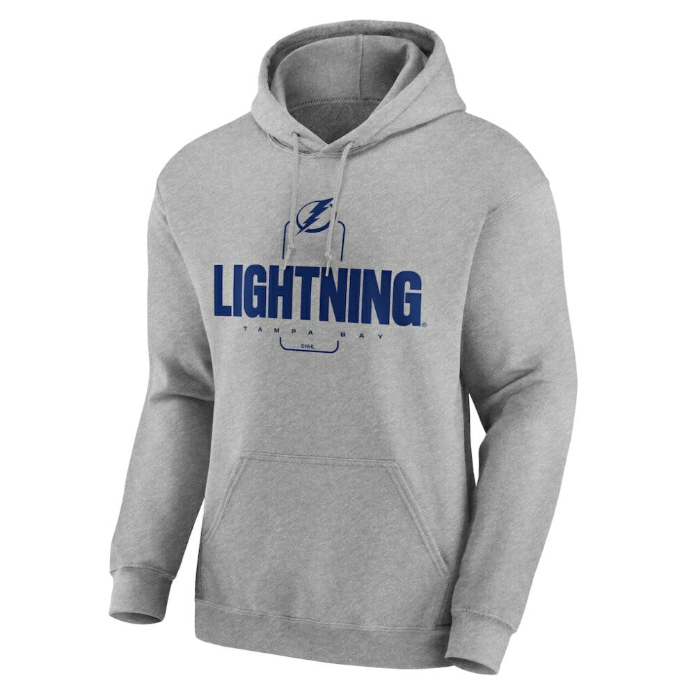 Tampa Bay Lightning Personalized Name & Number Midfielder Pullover Hoodie Gray