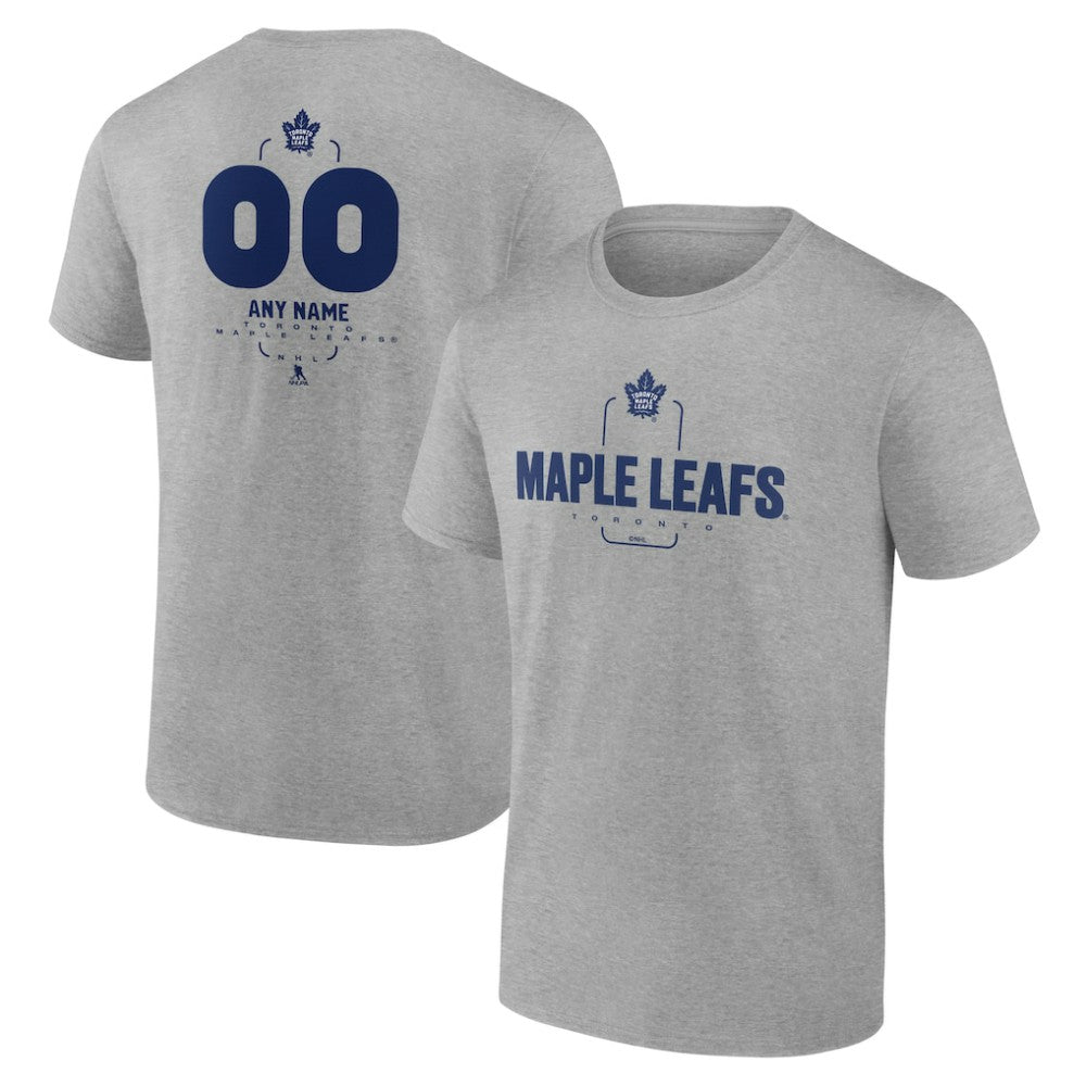 Toronto Maple Leafs Personalized Name & Number Midfielder T-Shirt Gray