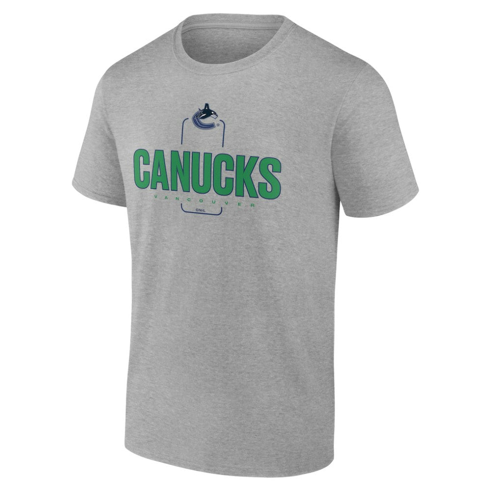 Vancouver Canucks Personalized Name & Number Midfielder T-Shirt Gray