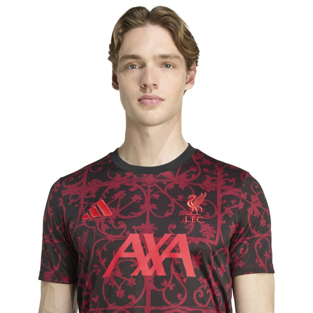 Liverpool 2025/26 AEROREADY Pre-Match Top - Black | Adidas cheap