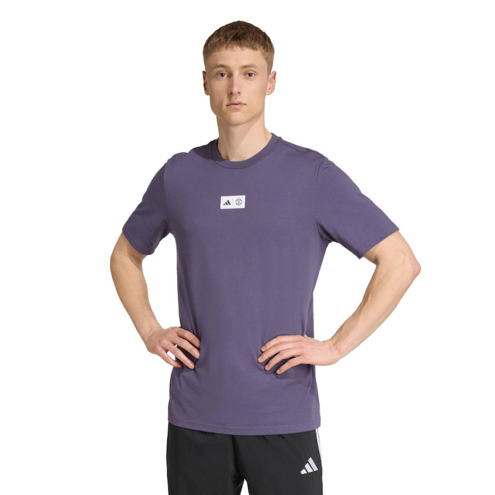 Manchester United Jersey Hook T-Shirt - Purple | Adidas on sale