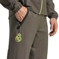 Real Madrid 2025/26 Tiro Vis Tech AEROREADY Travel Pants - Olive | Adidas cheap