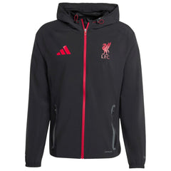 Liverpool 2025/26 Tiro Vis Tech Travel Jacket - Black | Adidas for sale