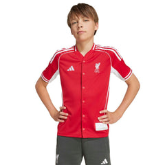 Liverpool Youth Full-Button Baseball Jersey - Red | Adidas online