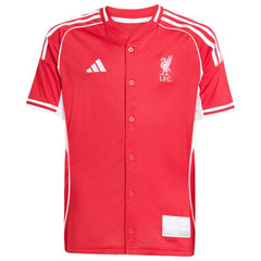 Liverpool Youth Full-Button Baseball Jersey - Red | Adidas online