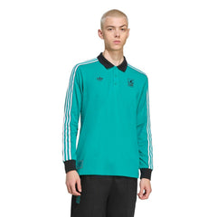 Liverpool Terrace Icons Long Sleeve Polo - Green | Adidas on sale
