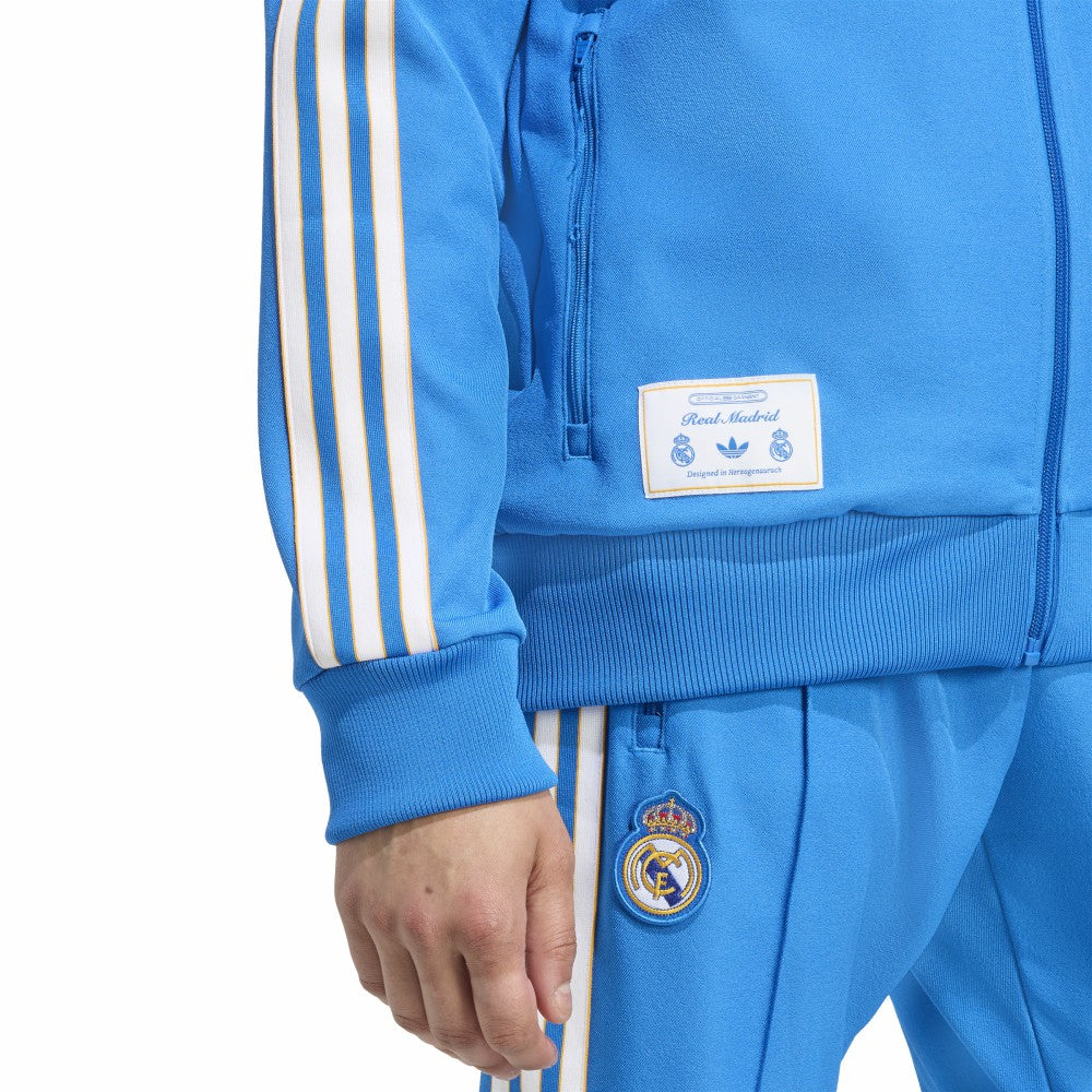 Real Madrid Terrace Icons Full-Zip Track Jacket - Blue | Adidas for sale