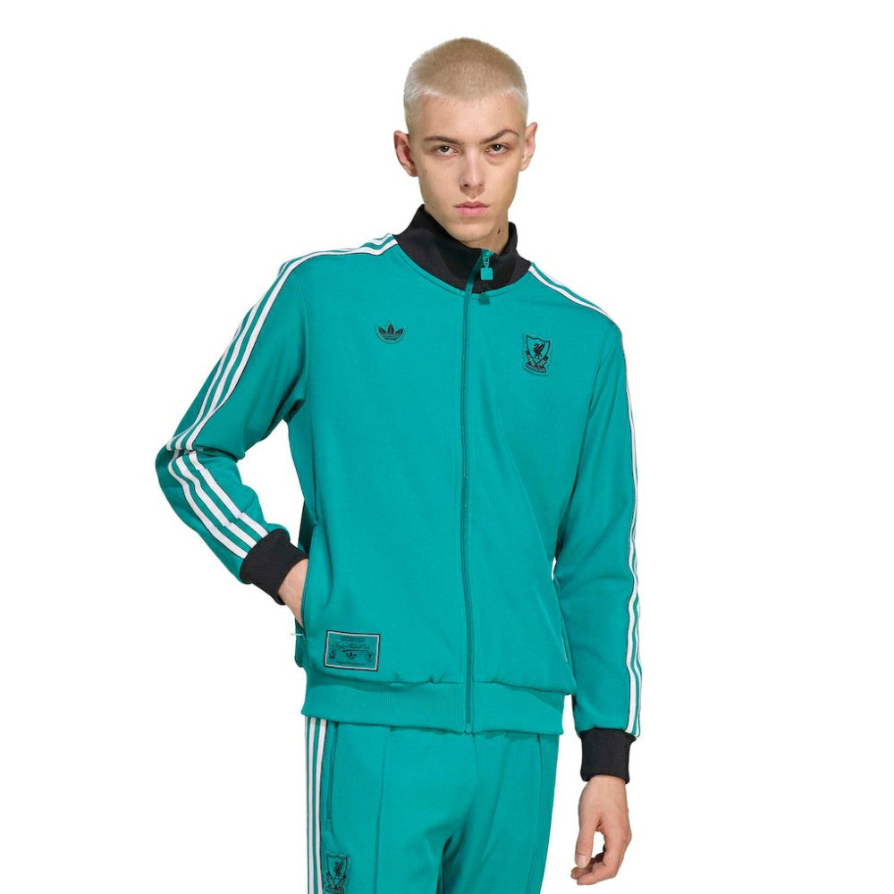 Liverpool Terrace Icons Full-Zip Track Jacket - Green | Adidas shop