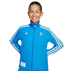Real Madrid Youth Terrace Icons Full-Zip Track Jacket - Blue | Adidas for sale