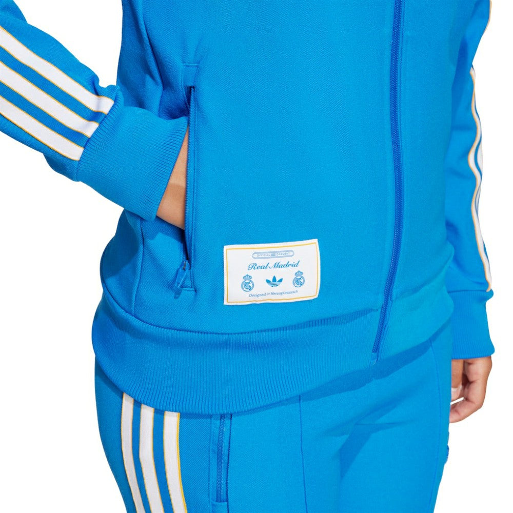 Real Madrid Youth Terrace Icons Full-Zip Track Jacket - Blue | Adidas for sale
