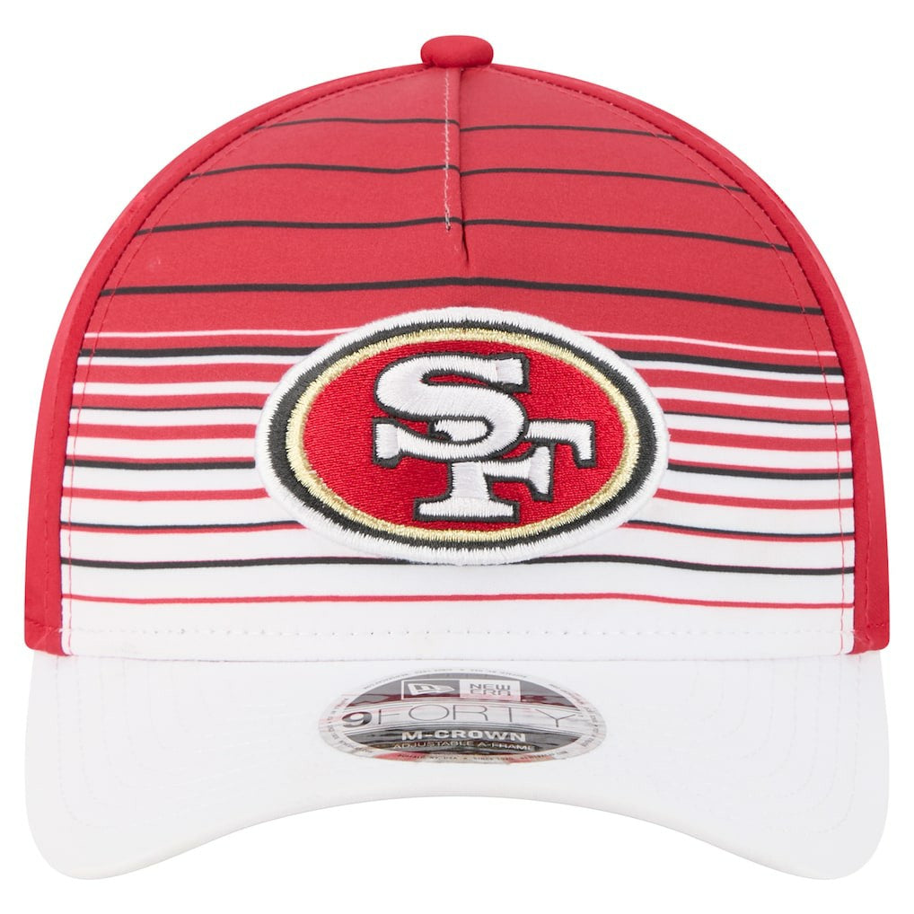 San Francisco 49ers New Era Adventure Gradient 9FORTY M-Crown A-Frame Adjustable Hat - White/Scarlet discount