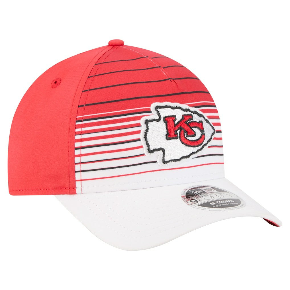 Kansas City Chiefs New Era Adventure Gradient 9FORTY M-Crown A-Frame Adjustable Hat - White/Red sale