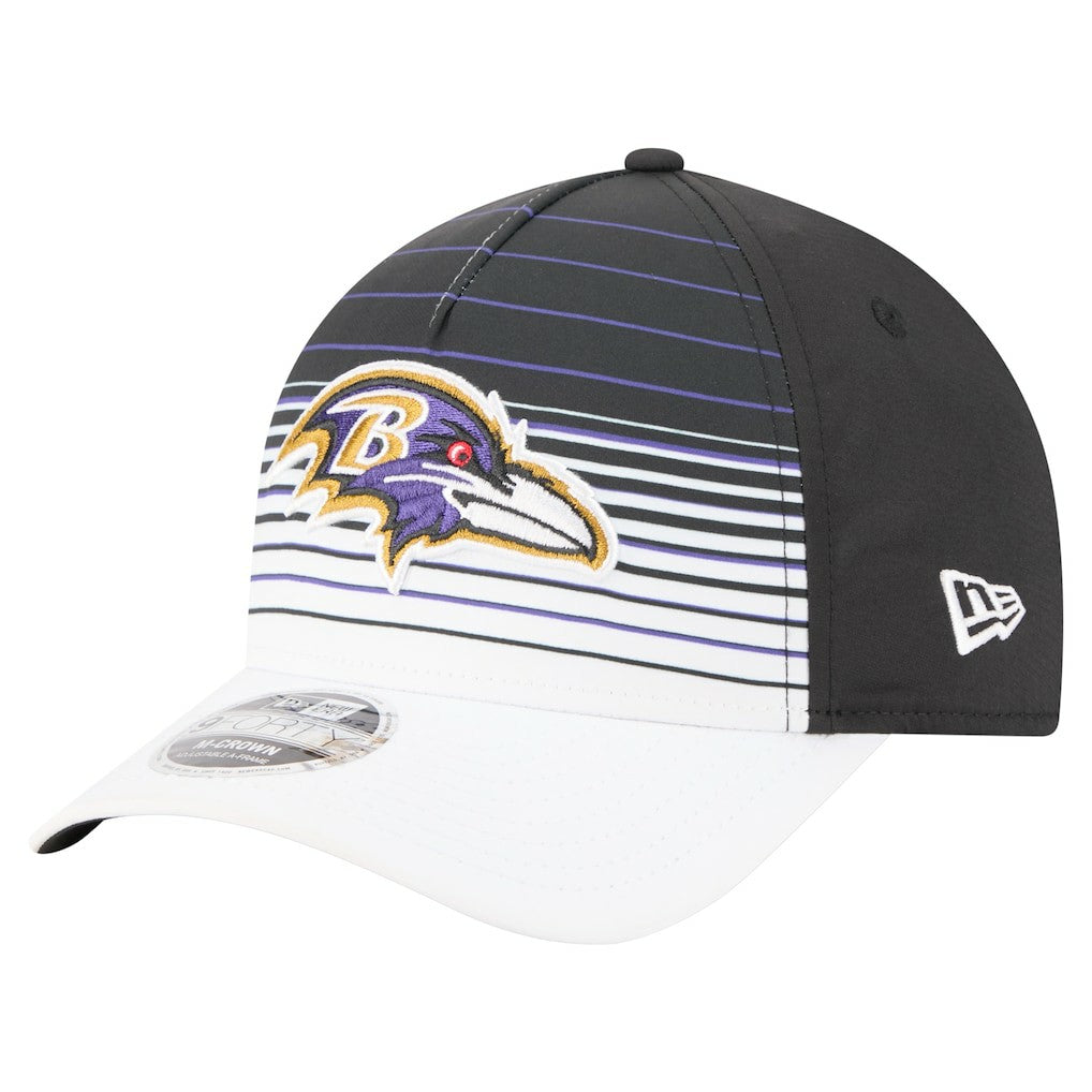 Baltimore Ravens New Era Adventure Gradient 9FORTY M-Crown A-Frame Adjustable Hat - White/Black sale