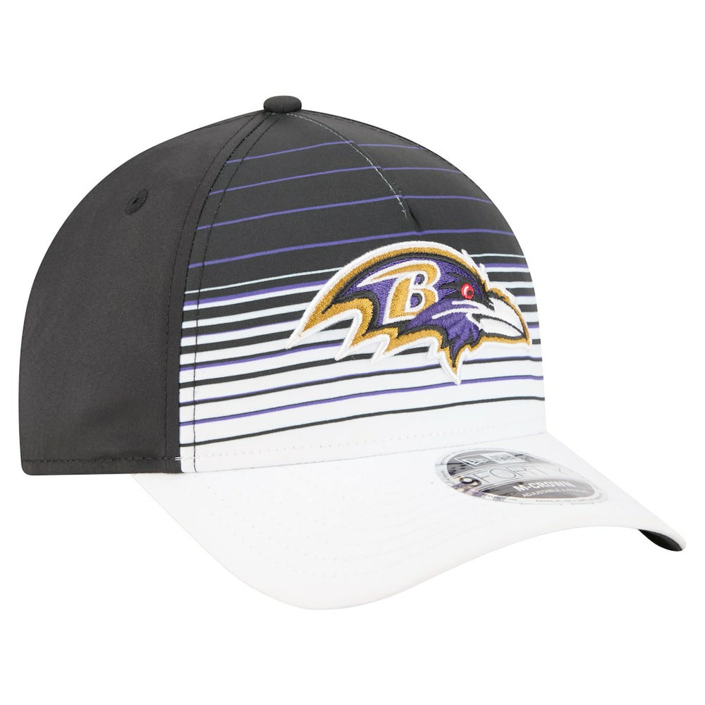 Baltimore Ravens New Era Adventure Gradient 9FORTY M-Crown A-Frame Adjustable Hat - White/Black sale