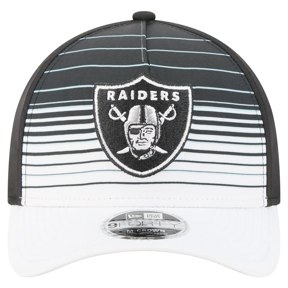 Las Vegas Raiders New Era Adventure Gradient 9FORTY M-Crown A-Frame Adjustable Hat - White/Black outlet