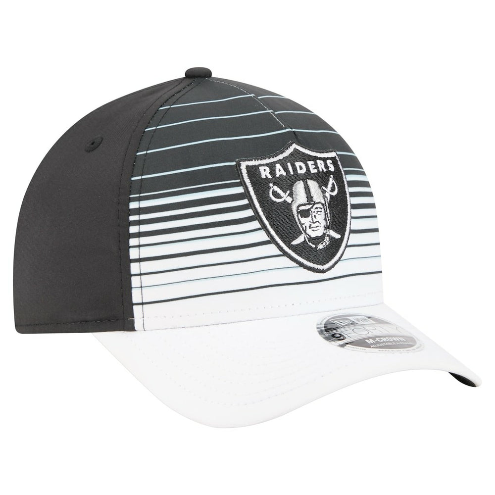 Las Vegas Raiders New Era Adventure Gradient 9FORTY M-Crown A-Frame Adjustable Hat - White/Black outlet