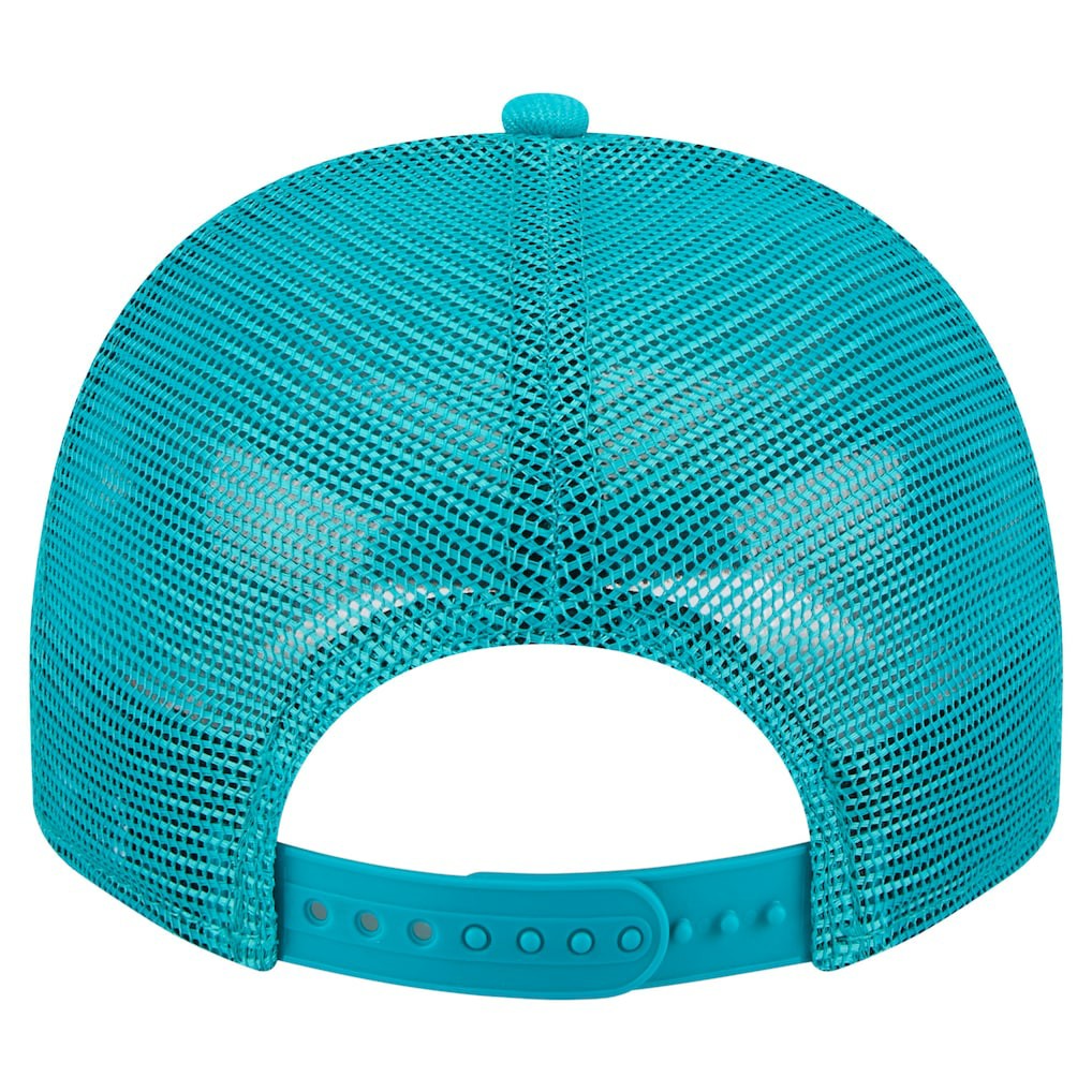 Miami Dolphins New Era Vintage Team Rope A-Frame Trucker 9FIFTY Snapback Hat - Aqua on sale