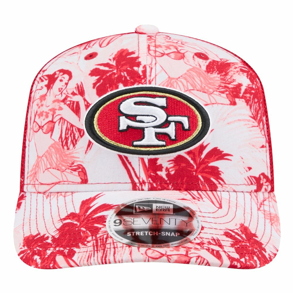 San Francisco 49ers New Era Hula 9SEVENTY Adjustable Trucker Hat - Scarlet on sale