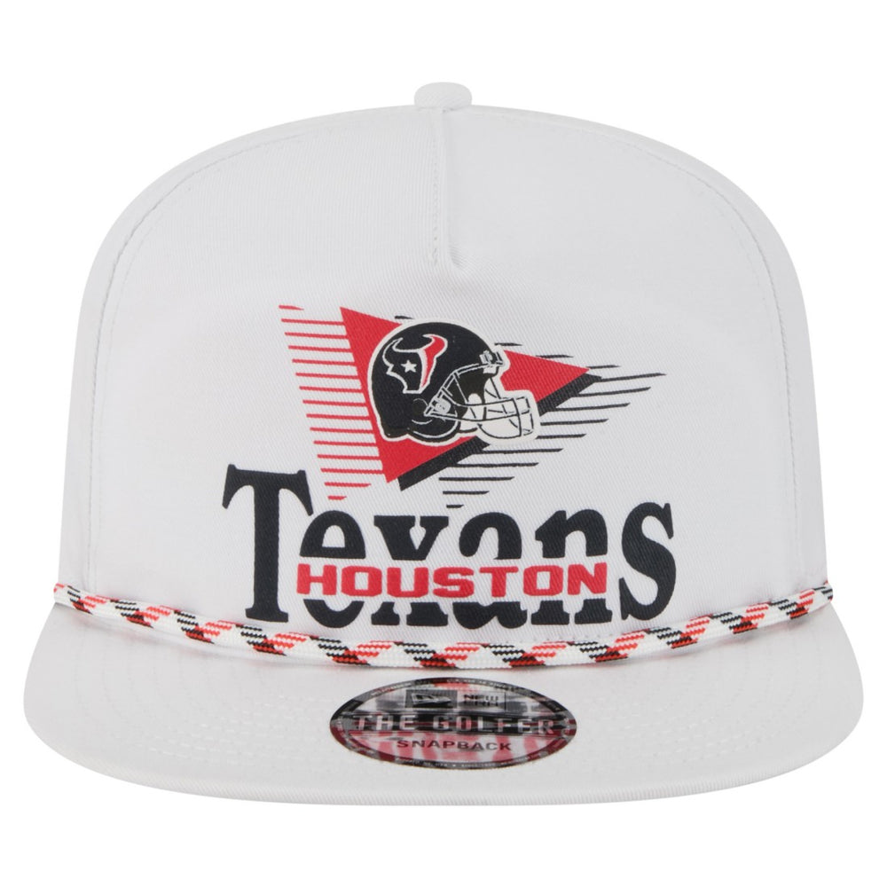 Houston Texans New Era Collide Golfer Snapback Hat - White sale