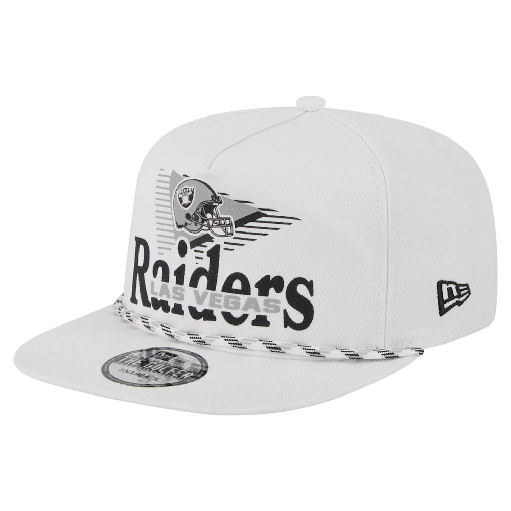 Las Vegas Raiders New Era Collide Golfer Snapback Hat - White online