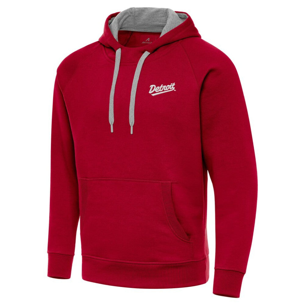 Detroit Red Wings Antigua 2025 NHL Stadium Series Victory Pullover Hoodie Red