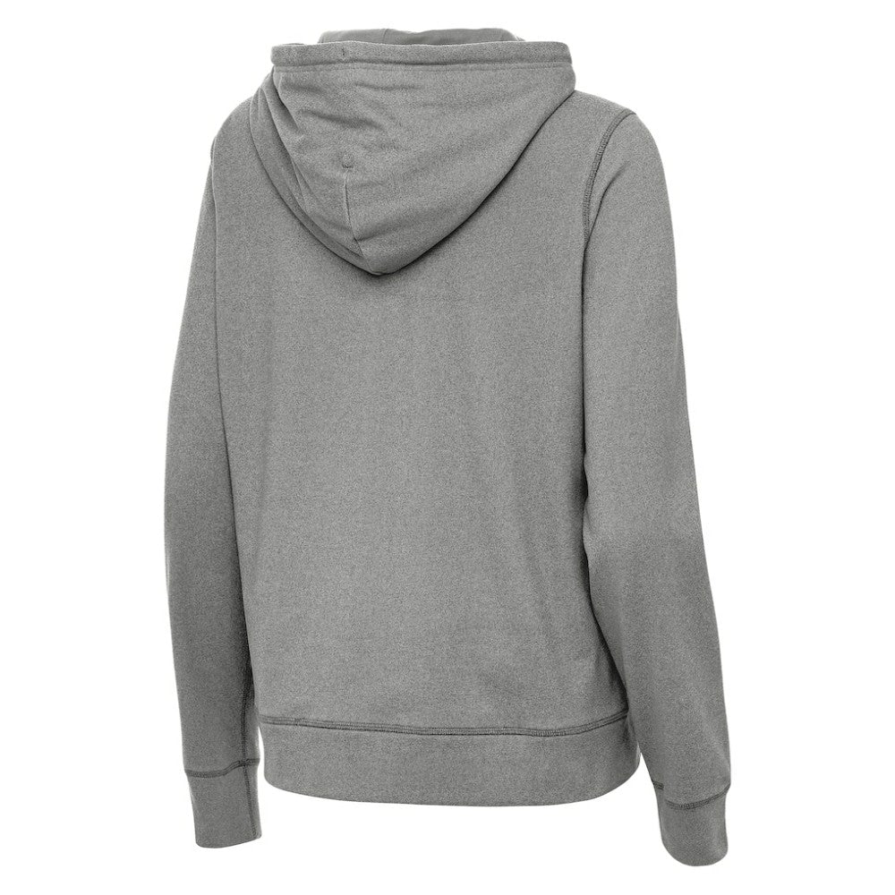 Detroit Red Wings Antigua Women's 2025 NHL Stadium Series Justice Pullover Hoodie Heather Black