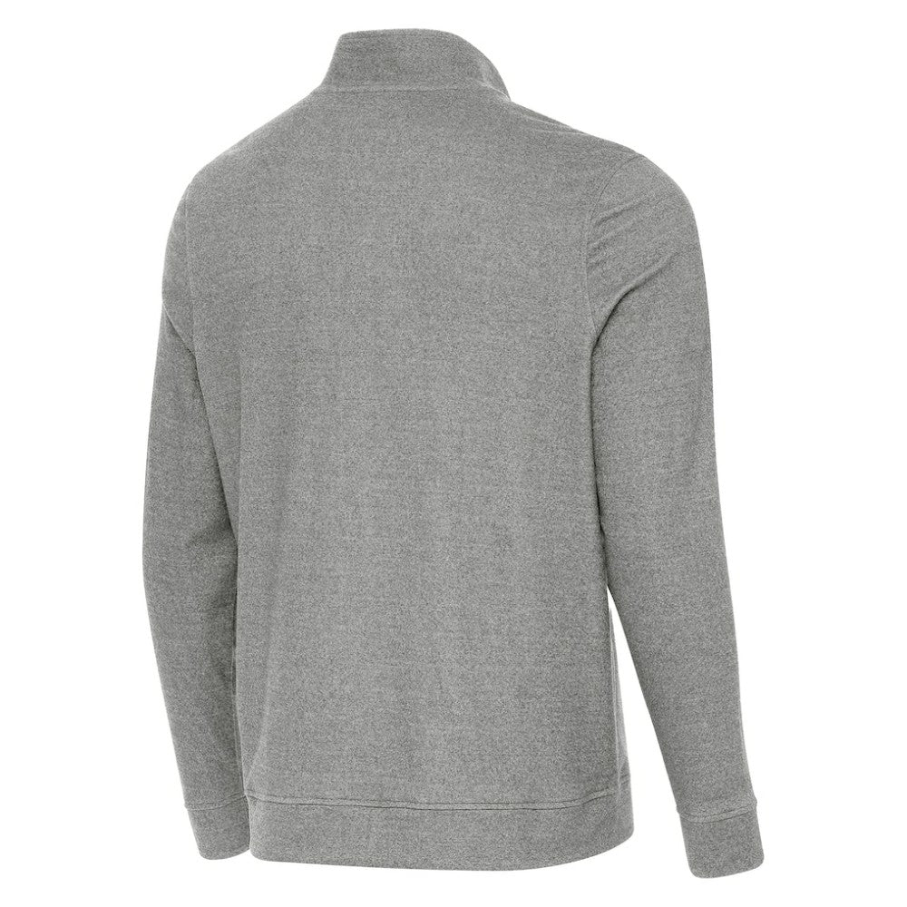 Detroit Red Wings Antigua 2025 NHL Stadium Series Subtle Quarter-Zip Top Heather Black