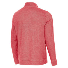 Detroit Red Wings Antigua 2025 NHL Stadium Series Subtle Quarter-Zip Top Heather Red