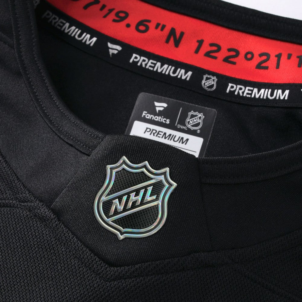 Philipp Grubauer Seattle Kraken Fanatics Alternate Premium Player Jersey Black