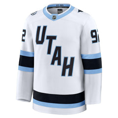 Logan Cooley Utah Mammoth Fanatics Away Premium Player Jersey White