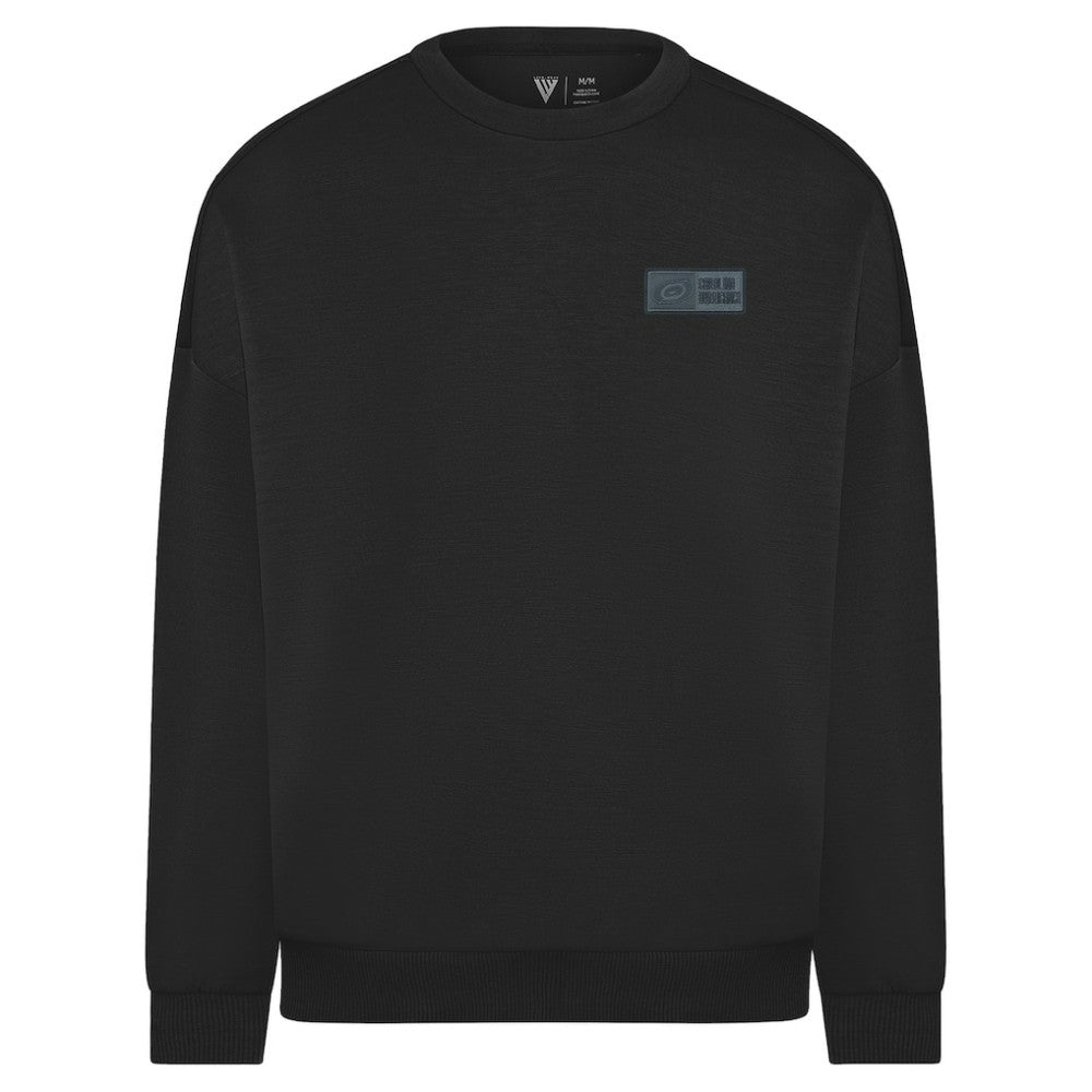 Carolina Hurricanes Levelwear Luxe Signature Lineage Tri-Blend Pullover Sweatshirt Black