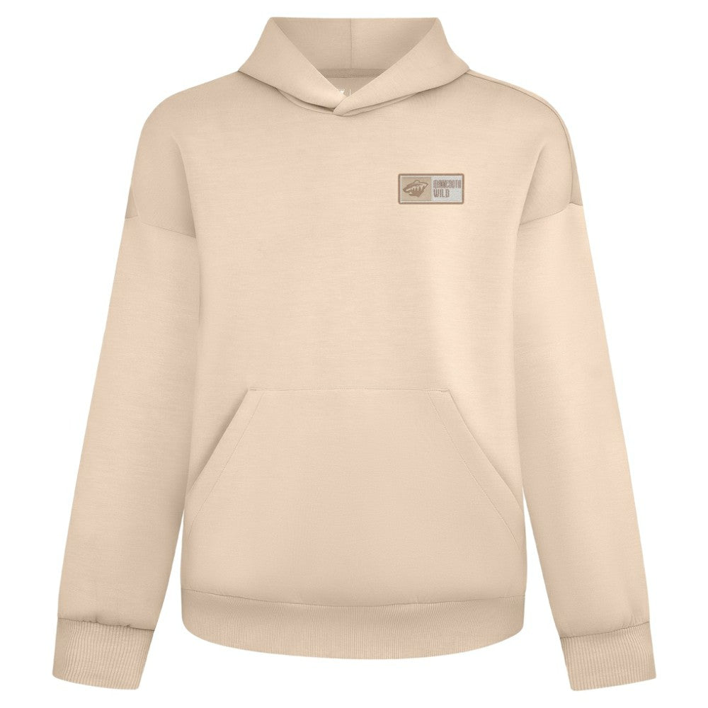 Minnesota Wild Levelwear Luxe Signature Lineage Tri-Blend Pullover Hoodie Khaki