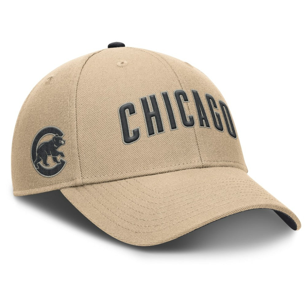 Chicago Cubs Rise Adjustable Hat - Khaki | Nike