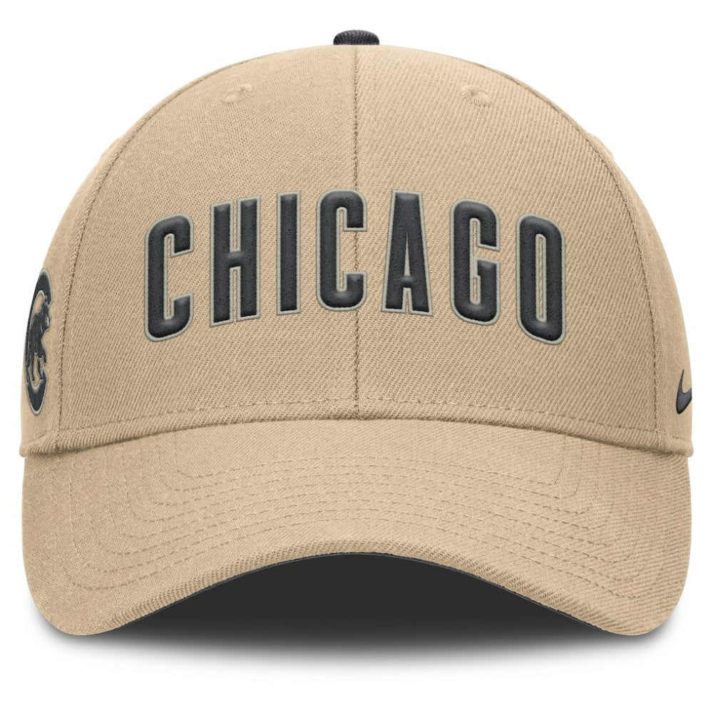 Chicago Cubs Rise Adjustable Hat - Khaki | Nike