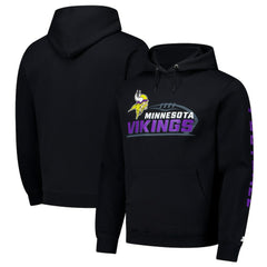 Minnesota Vikings Starter Vintage Pullover Hoodie - Black cheap