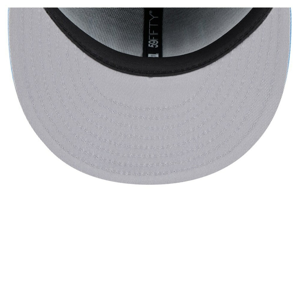 Utah Mammoth New Era Lockup 1st Season 59FIFTY Fitted Hat Black/Light Blue