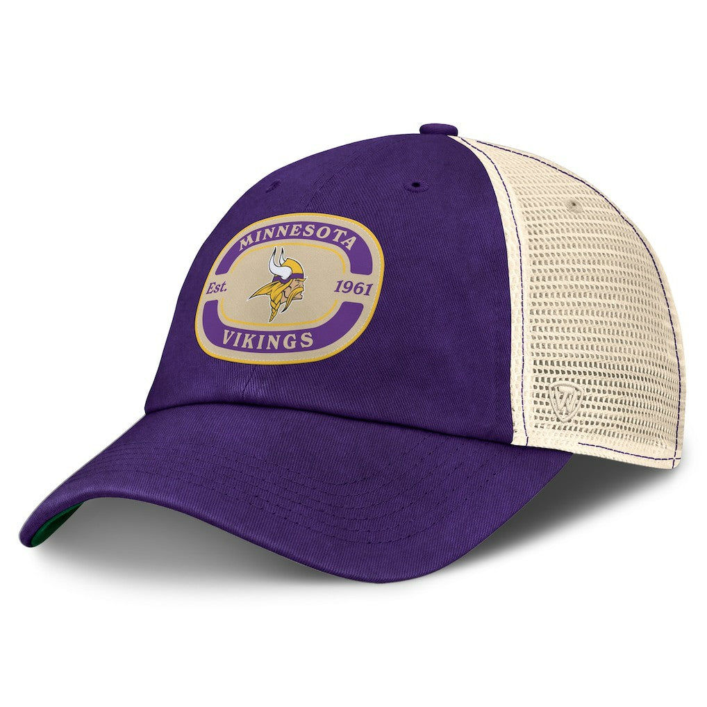 Minnesota Vikings Top of the World Team Patch Adjustable Hat - Purple outlet