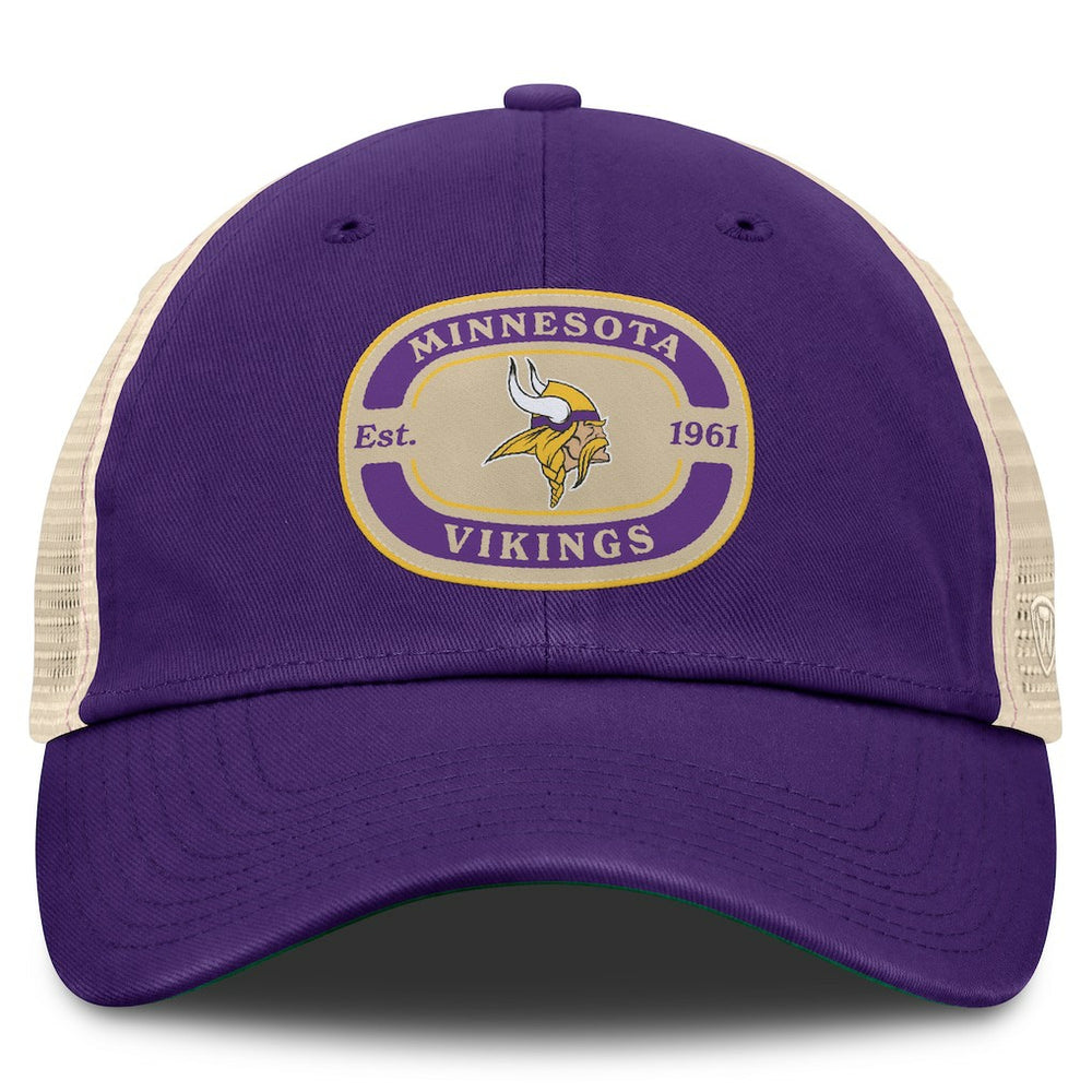 Minnesota Vikings Top of the World Team Patch Adjustable Hat - Purple outlet