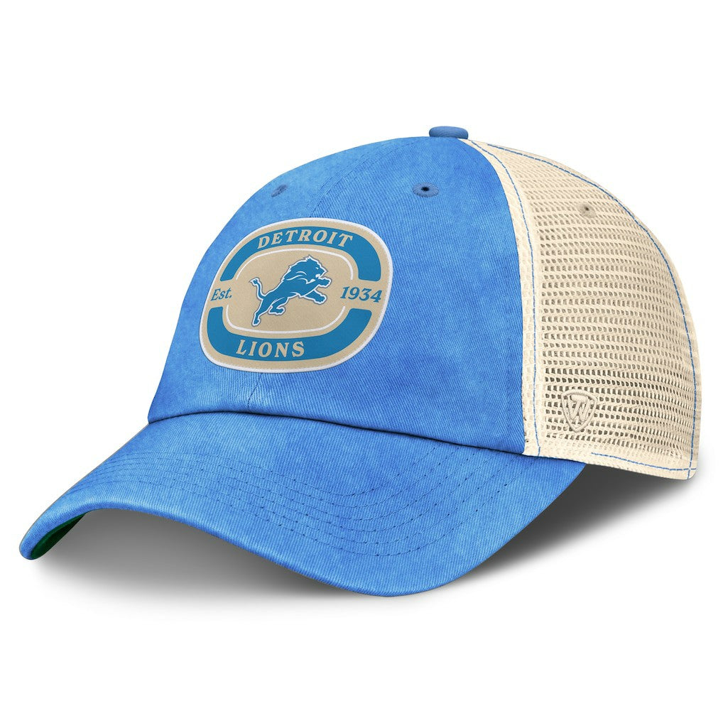 Detroit Lions Top of the World Team Patch Adjustable Hat - Blue outlet
