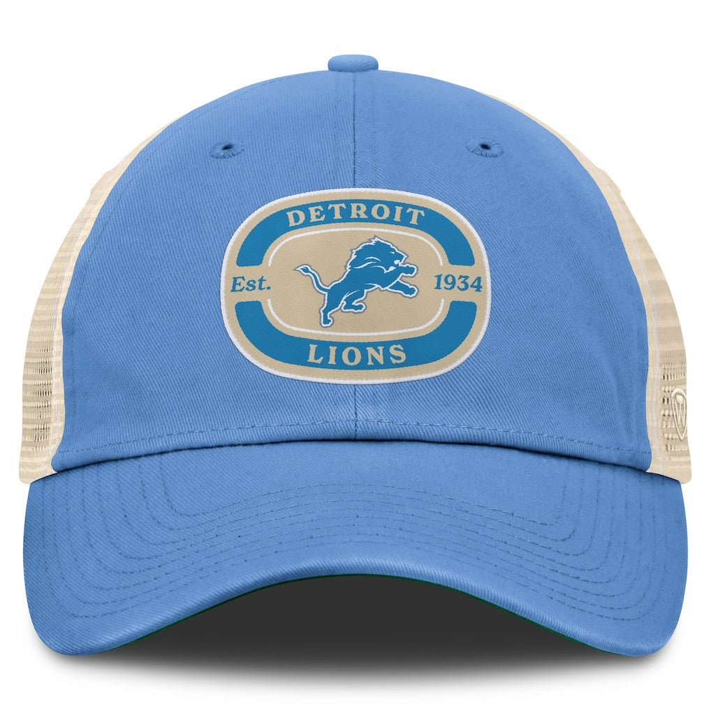Detroit Lions Top of the World Team Patch Adjustable Hat - Blue outlet