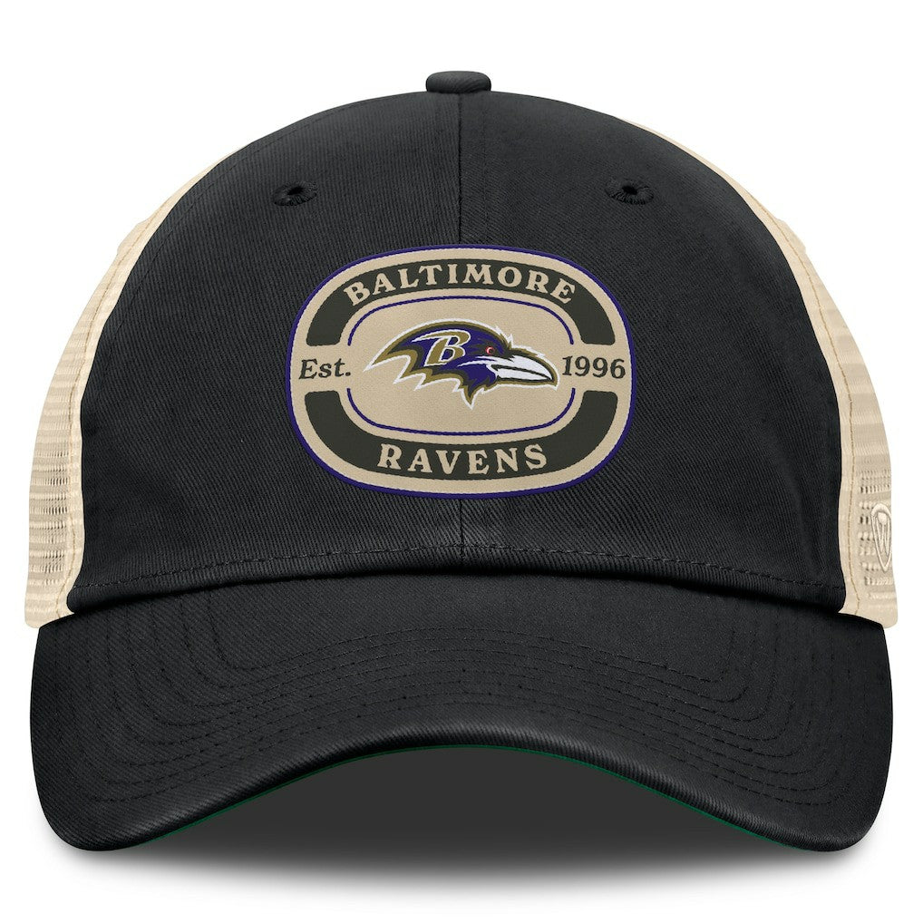 Baltimore Ravens Top of the World Team Patch Adjustable Hat - Black on sale