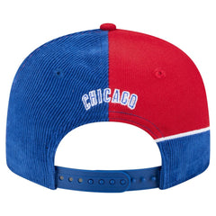 Chicago Cubs Retro Split Corduroy Snapback Hat - Royal/Red | New Era