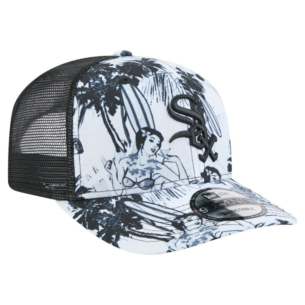 Chicago White Sox Hula Trucker 9SEVENTY Adjustable Hat - Black | New Era