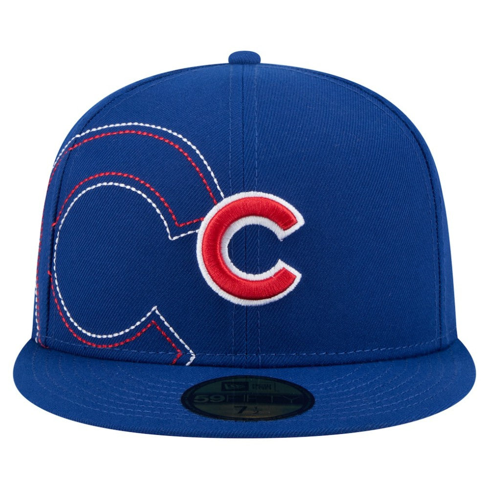 Chicago Cubs Yarn Stitch 59FIFTY Fitted Hat - Royal | New Era