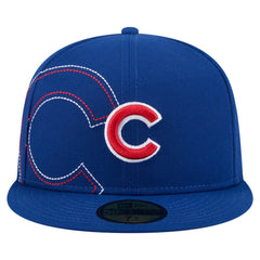 Chicago Cubs Yarn Stitch 59FIFTY Fitted Hat - Royal | New Era
