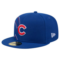 Chicago Cubs Yarn Stitch 59FIFTY Fitted Hat - Royal | New Era