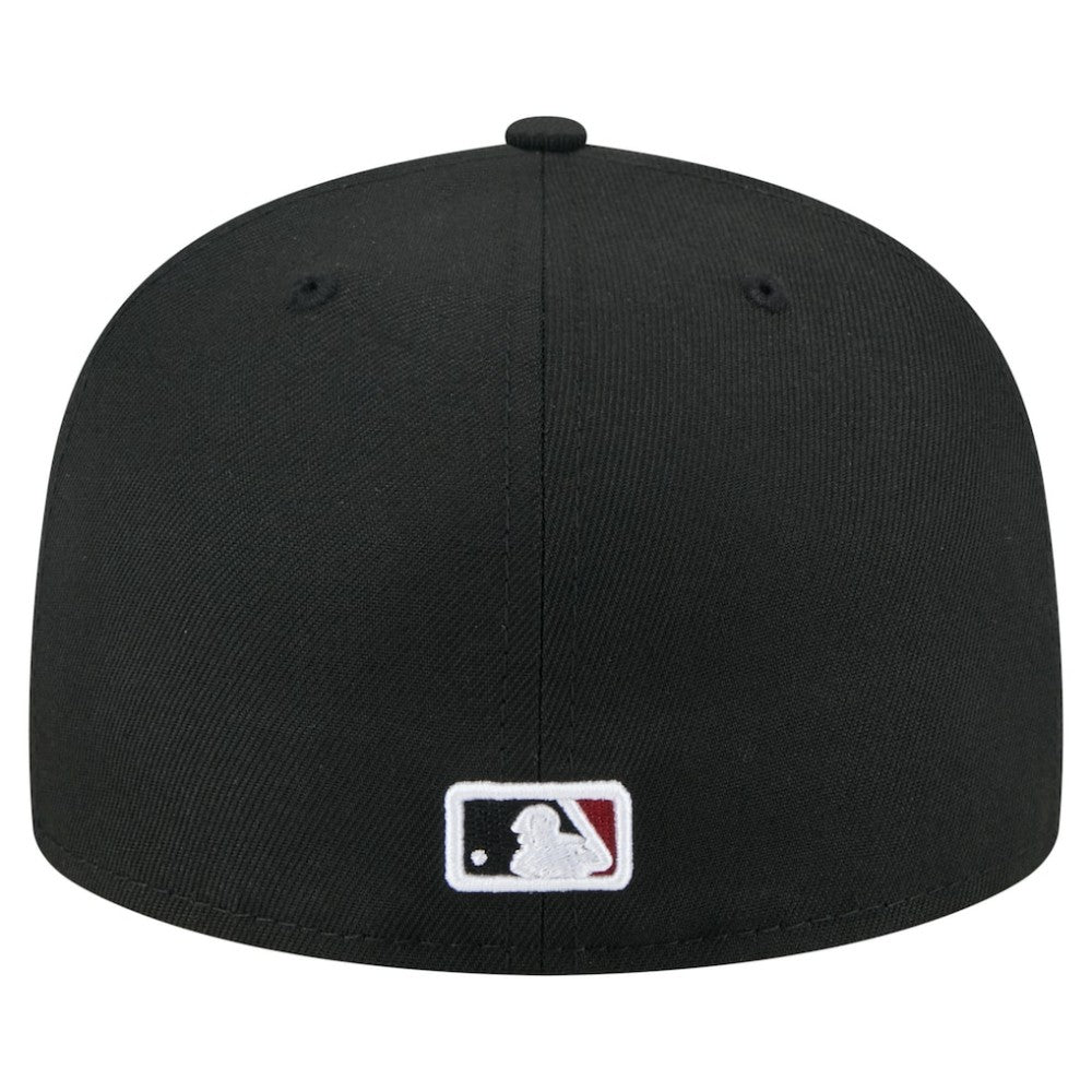 Arizona Diamondbacks Yarn Stitch 59FIFTY Fitted Hat - Black | New Era