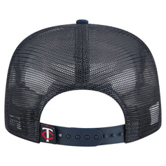 Minnesota Twins Retro Satin Script Golfer Adjustable Hat - Navy | New Era