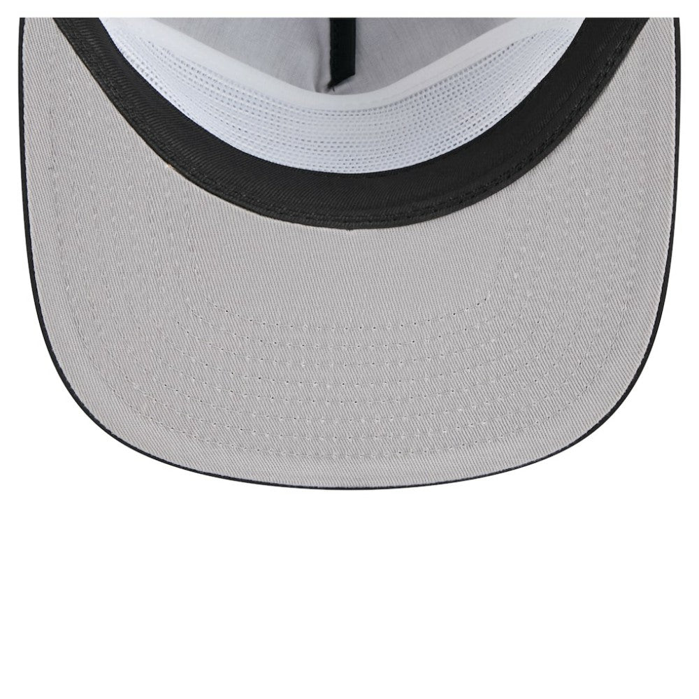 Chicago White Sox Retro Satin Script Golfer Adjustable Hat - Black | New Era