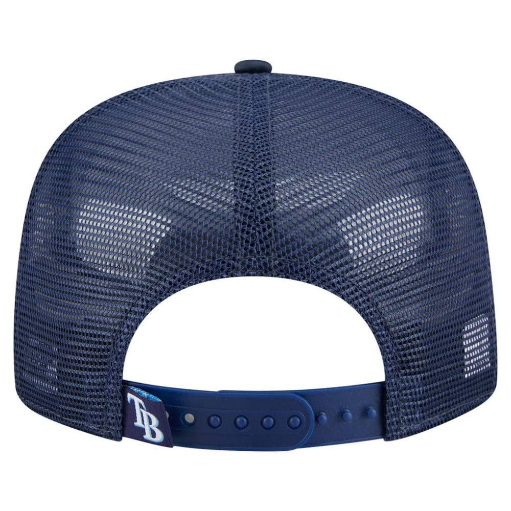 Tampa Bay Rays Retro Satin Script Golfer Adjustable Hat - Navy | New Era